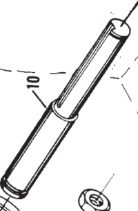 Idler Shaft Bowling Spare Part No. 47-070340-003
