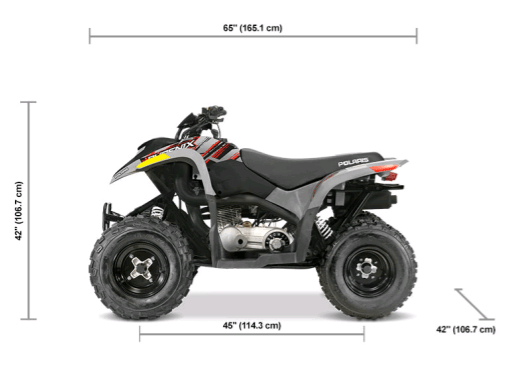 ATV - Sportsman Phoenix 200 Avalanche Gray Model Code:- A23YAP20A4