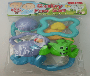Rattle Set 5 pcs Gift Set for New Born Girls, Boys