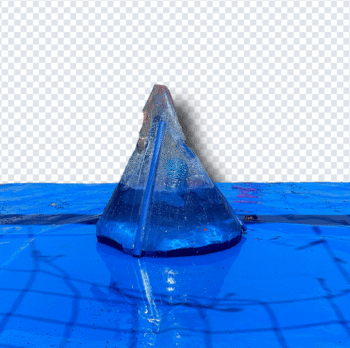 Water Tag Blue Flag and Flag Surface