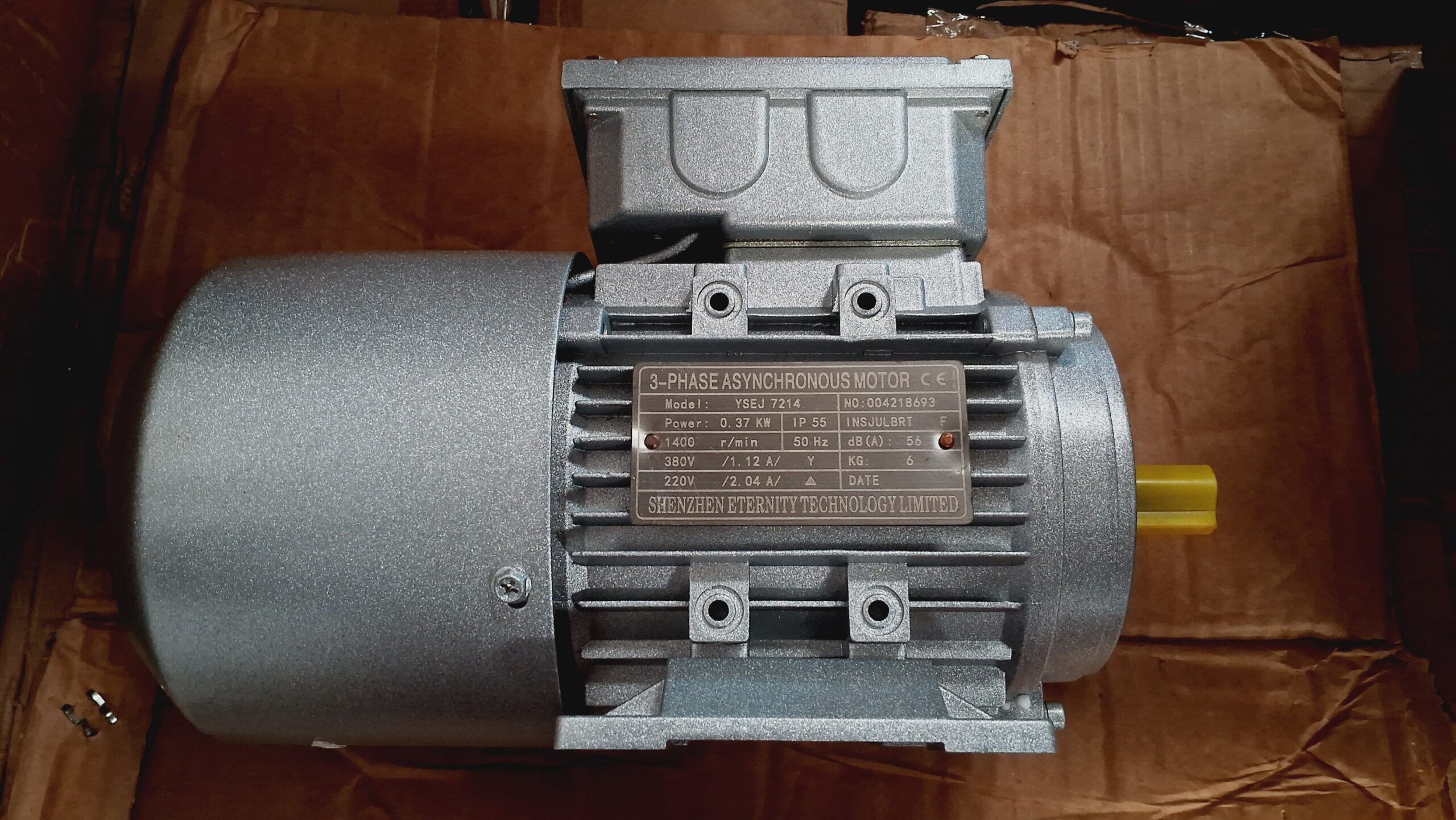 Table Motor220/380 V AC - Bowling Spare Part No-99-040116-002