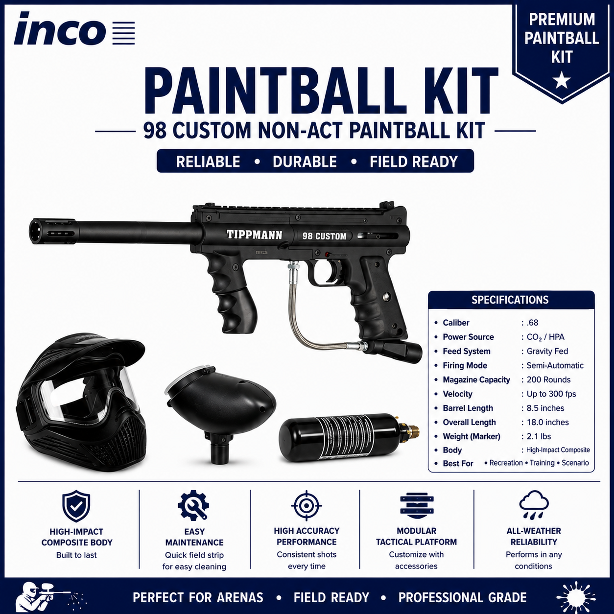 Tippmann 98 Custom Non-Act Tippmann-98-Custom-Non-Act