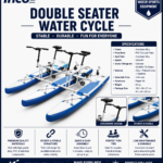 Inflatable Water Bike Bicycle Double Seater