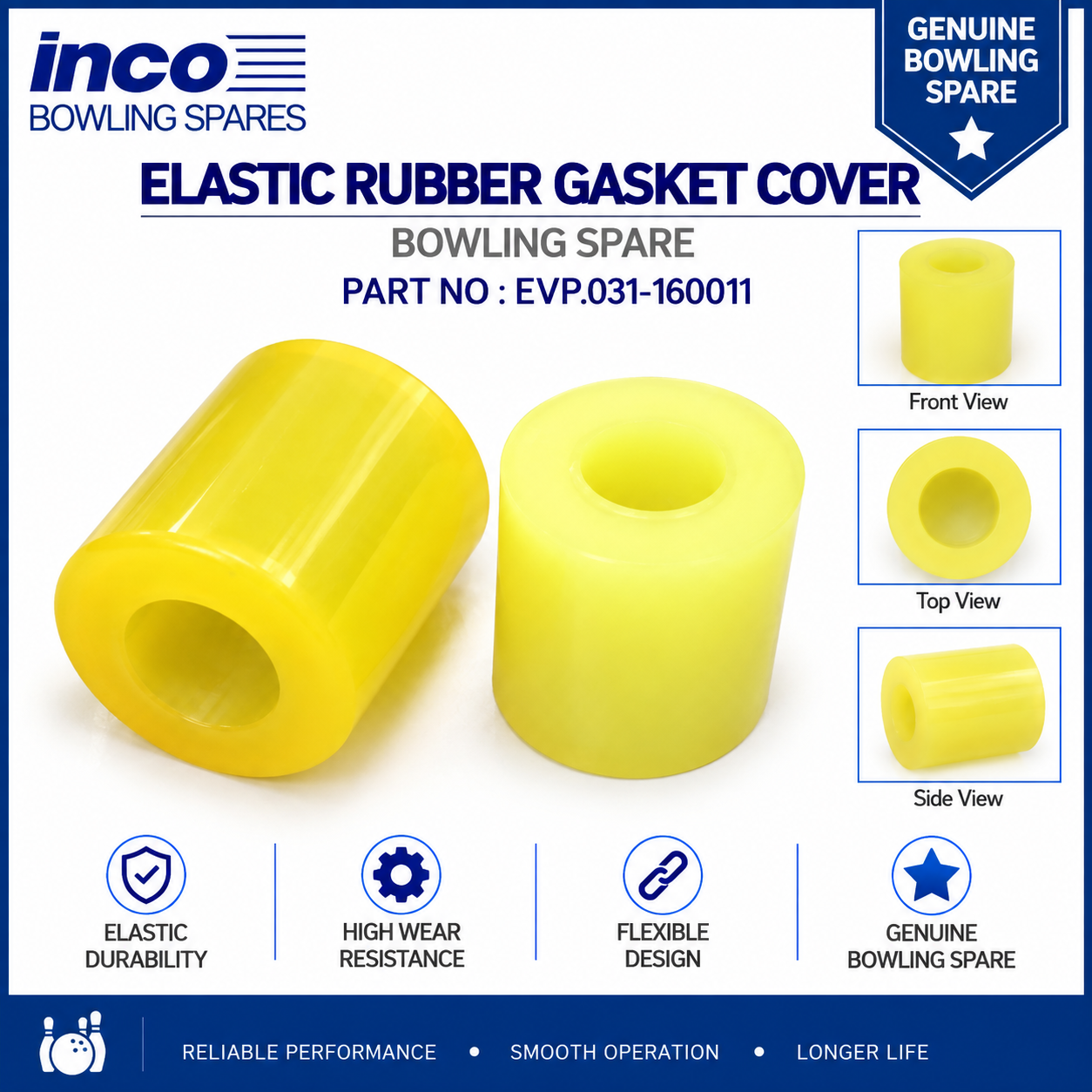 EVP.031-160011- Elastic Rubber Gasket Cover EVP.031-160011- Elastic Rubber Gasket Cover
