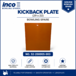 Kickback Plate (29 x 22) Bowling Spare Part No. 52-200005-003