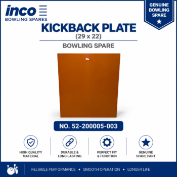 Kickback Plate (29 x 22) Bowling Spare Part No. 52-200005-003