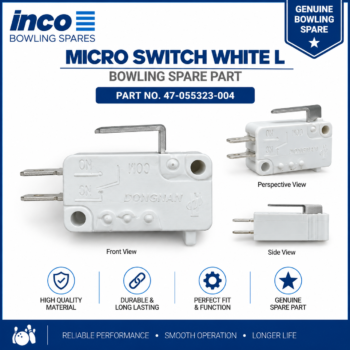 Micro Switch White L Part No - 47-055323-004