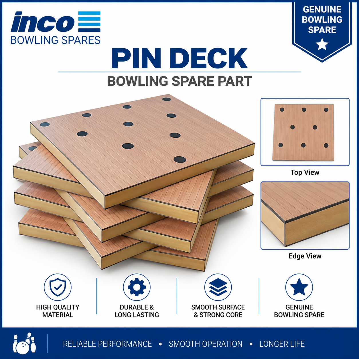 Pin deck Bowling Alley Part Pin deck Bowling Alley Part
