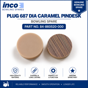 Plug 687 Dia Caramel Pindesk Bowling Spare Part No. 84-860520-000